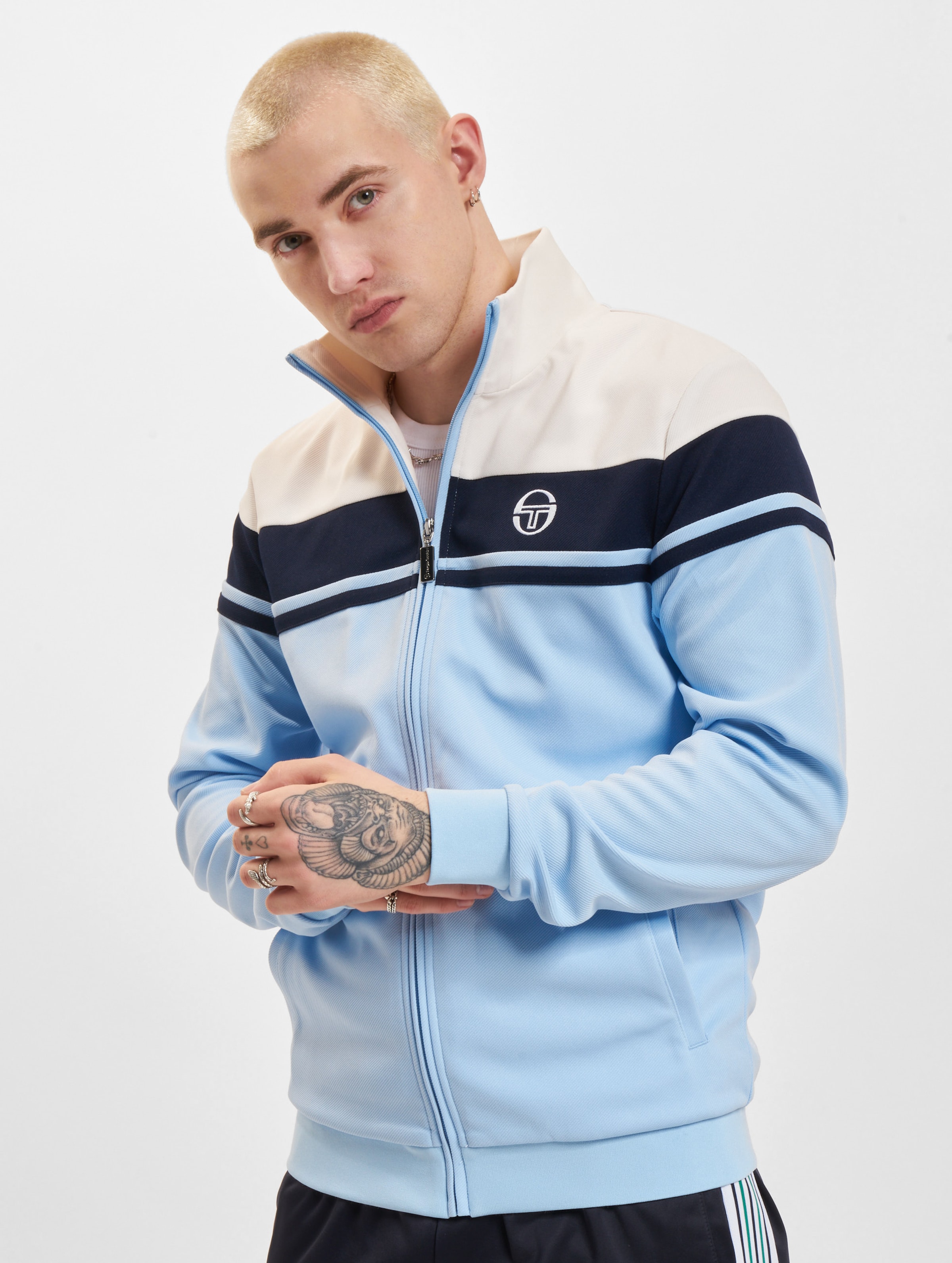 Sergio Tacchini Damarindo Trainingsjacke Mannen op kleur blauw, Maat M