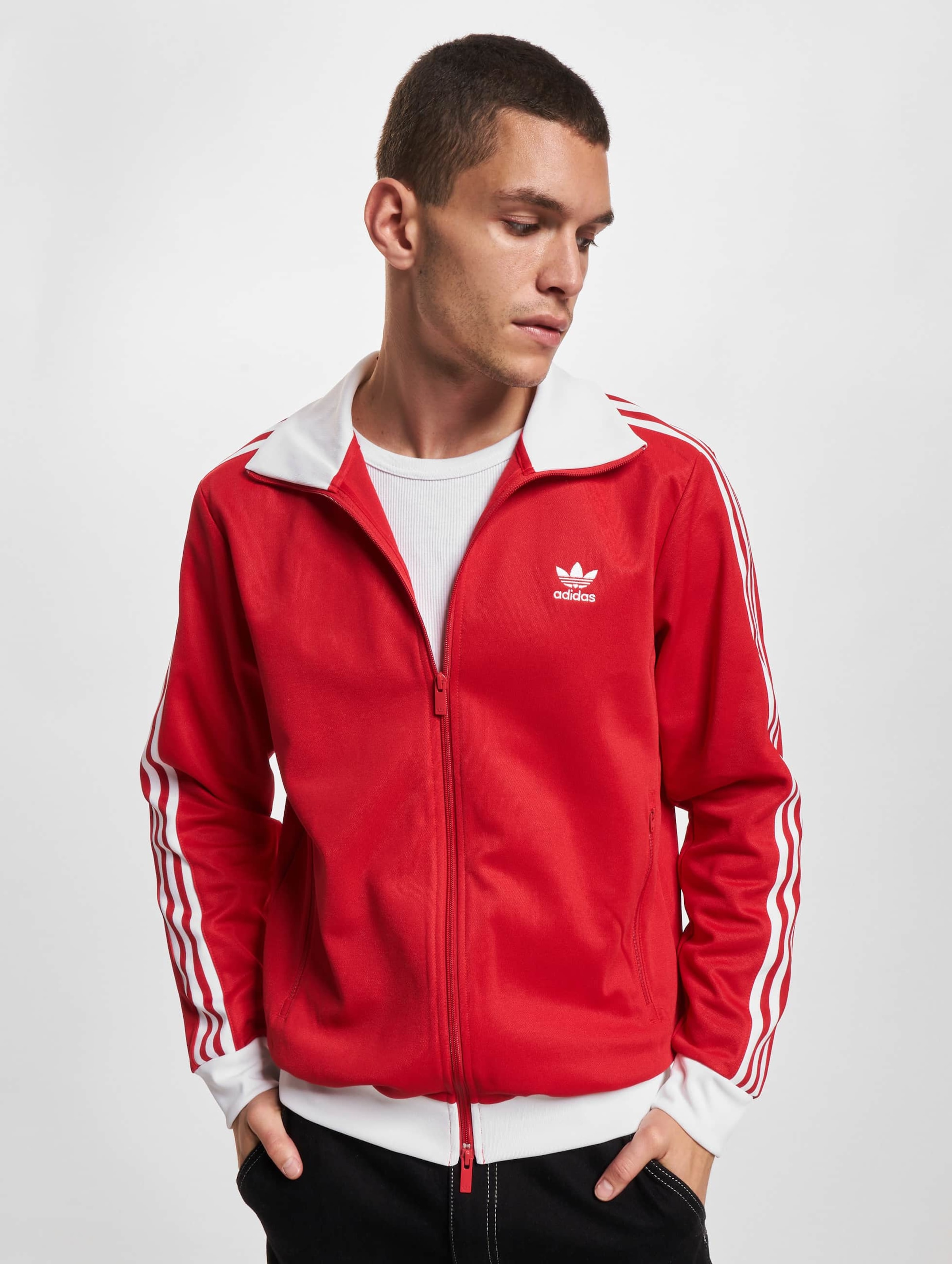 adidas Originals Beckenbauer Übergangsjacke Mannen,Unisex op kleur rood, Maat S