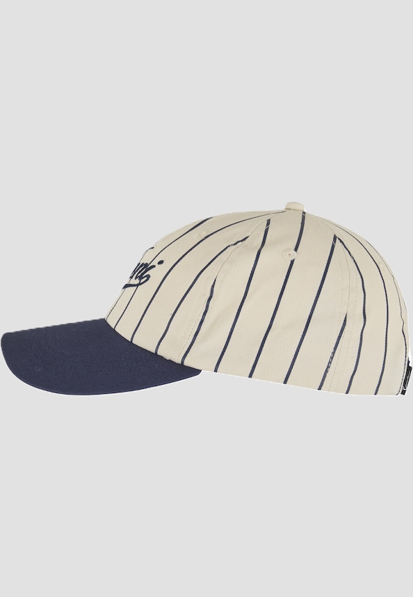 Cursive Varsity Pinstripe Baseball Cap-1