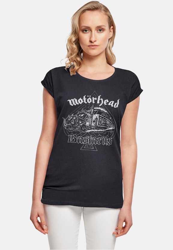 Ladies Motörhead - Bastards Train Extended Shoulder Tee-0