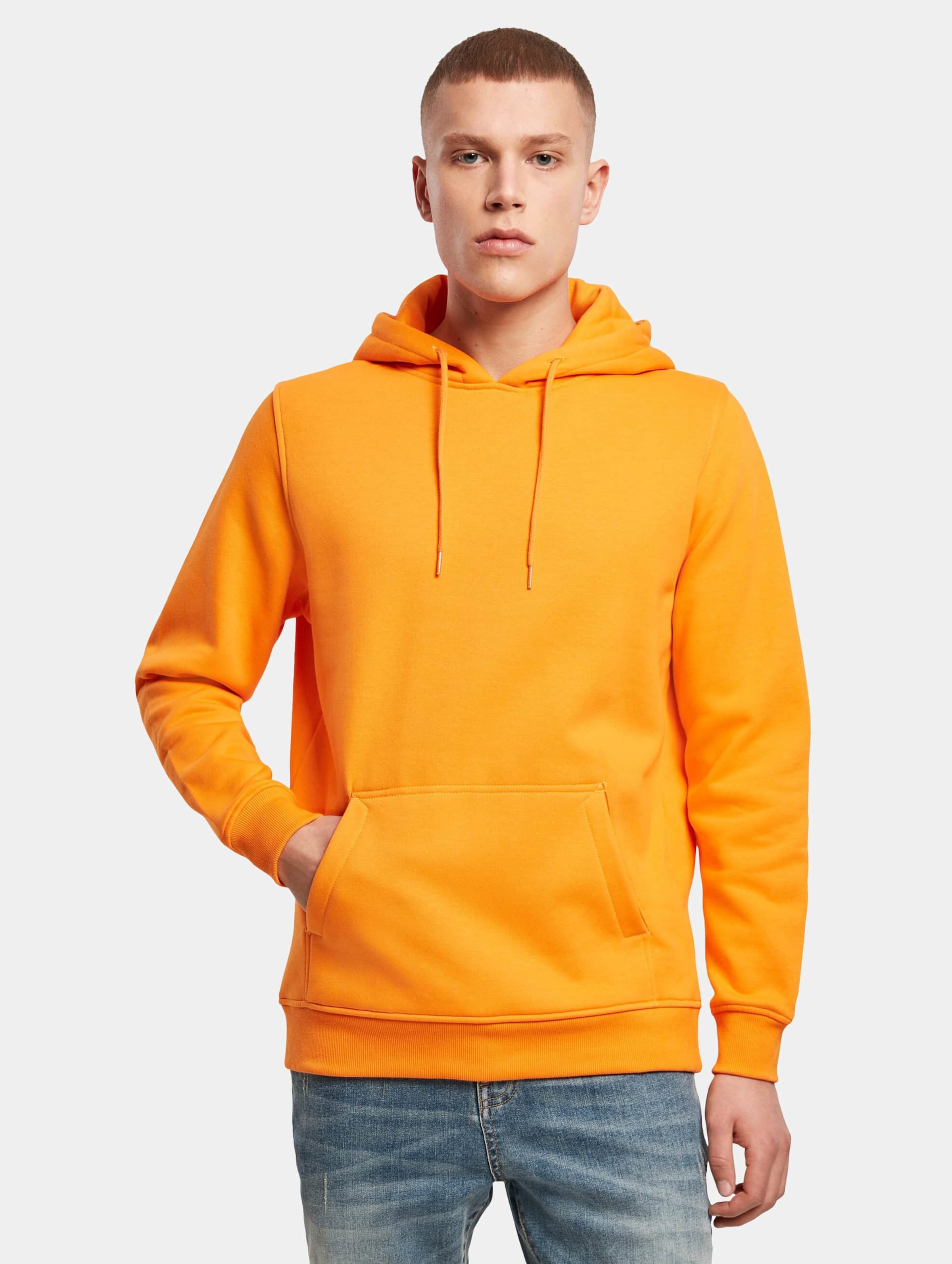 Build Your Brand Heavy Hoody Männer,Unisex op kleur oranje, Maat XXL