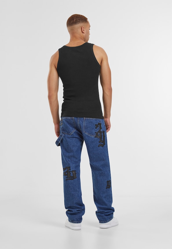 Manas Logo Carpenter Straight Jeans-4