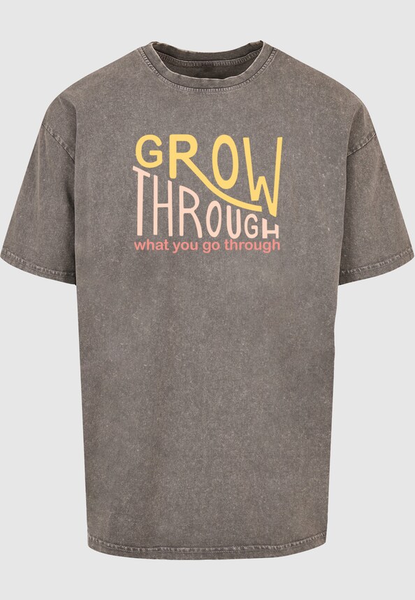 Spring - Grow through 2 Acid Washed Heavy Oversized Tee-2