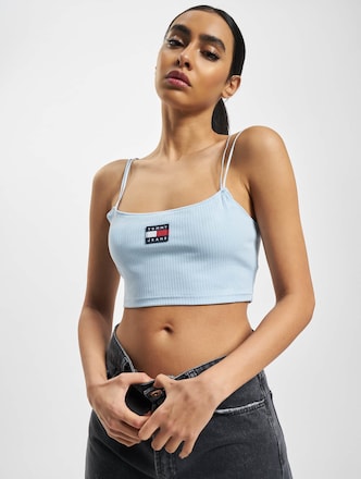 Tommy Jeans Rib Badge Crop Top