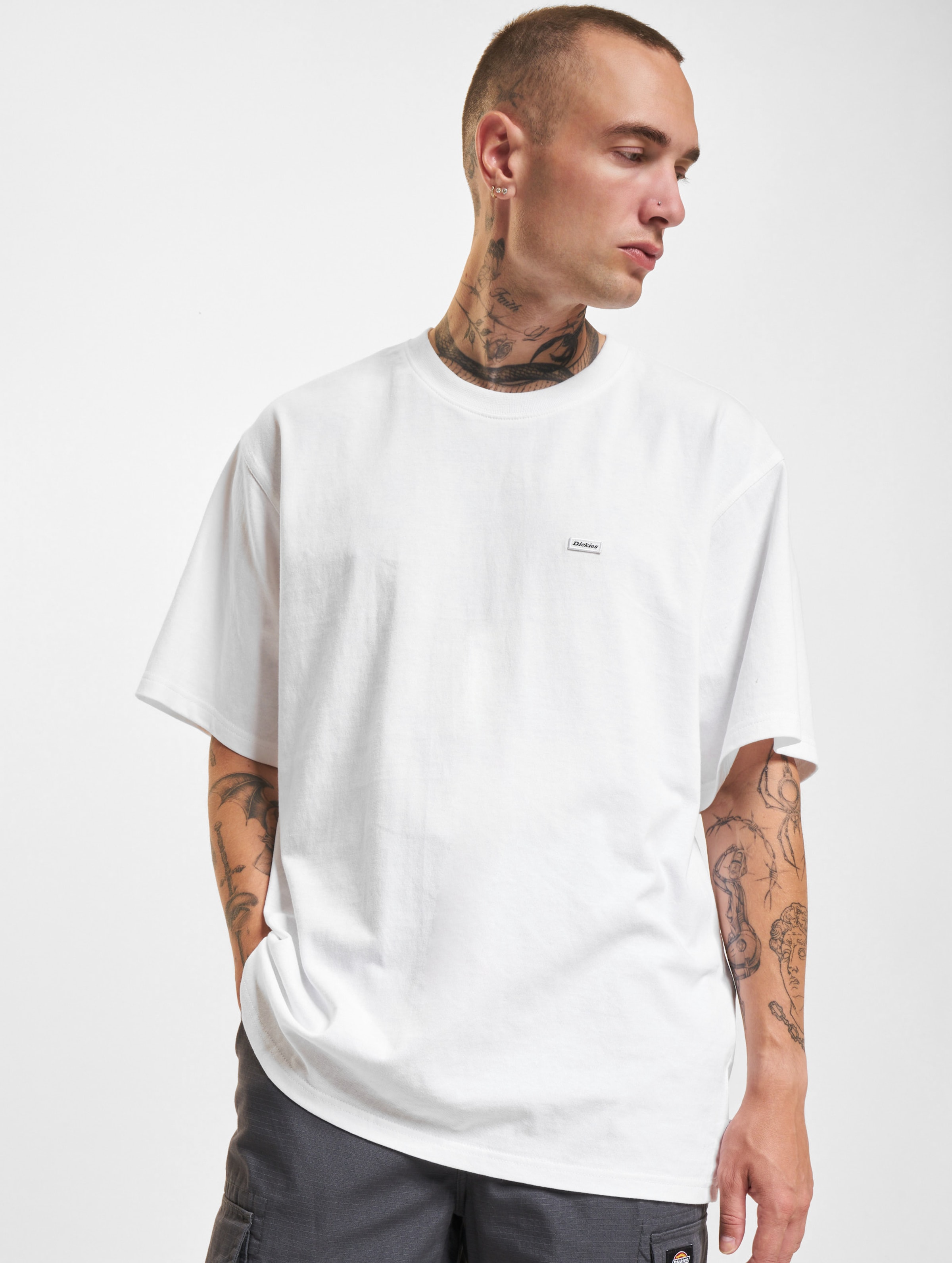 Dickies Unionville Kurzarm T-Shirts op kleur wit, Maat XXL