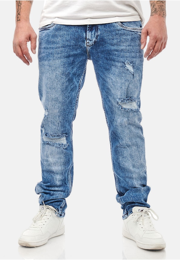 Rusty Neal Herren Destroyed Jeans-Hose  used-0