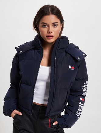 Tommy Jeans Alaska Archive Flag Cropped Puffer Jackets