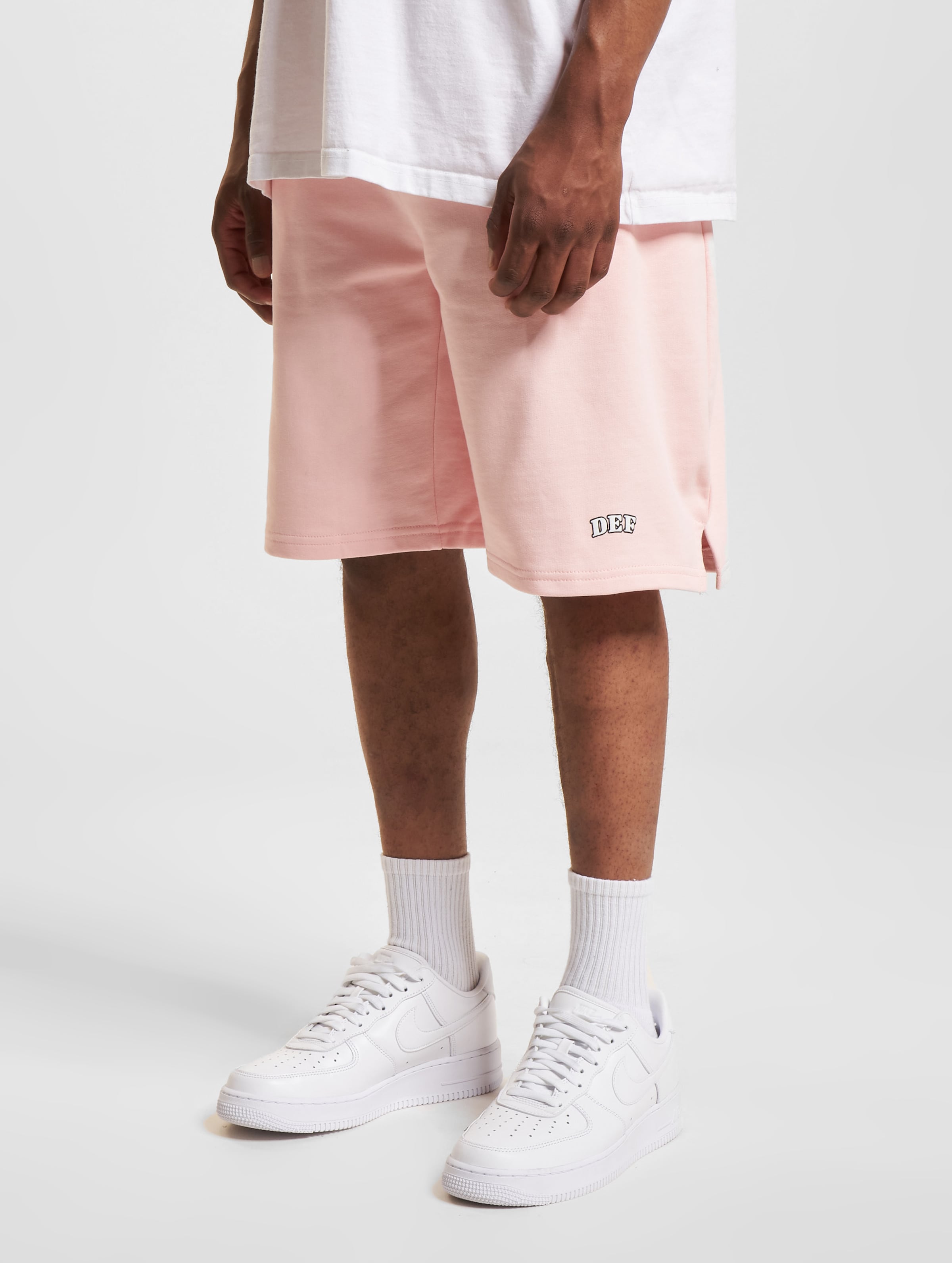 DEF PLAIN Shorts Männer,Unisex op kleur roze, Maat L