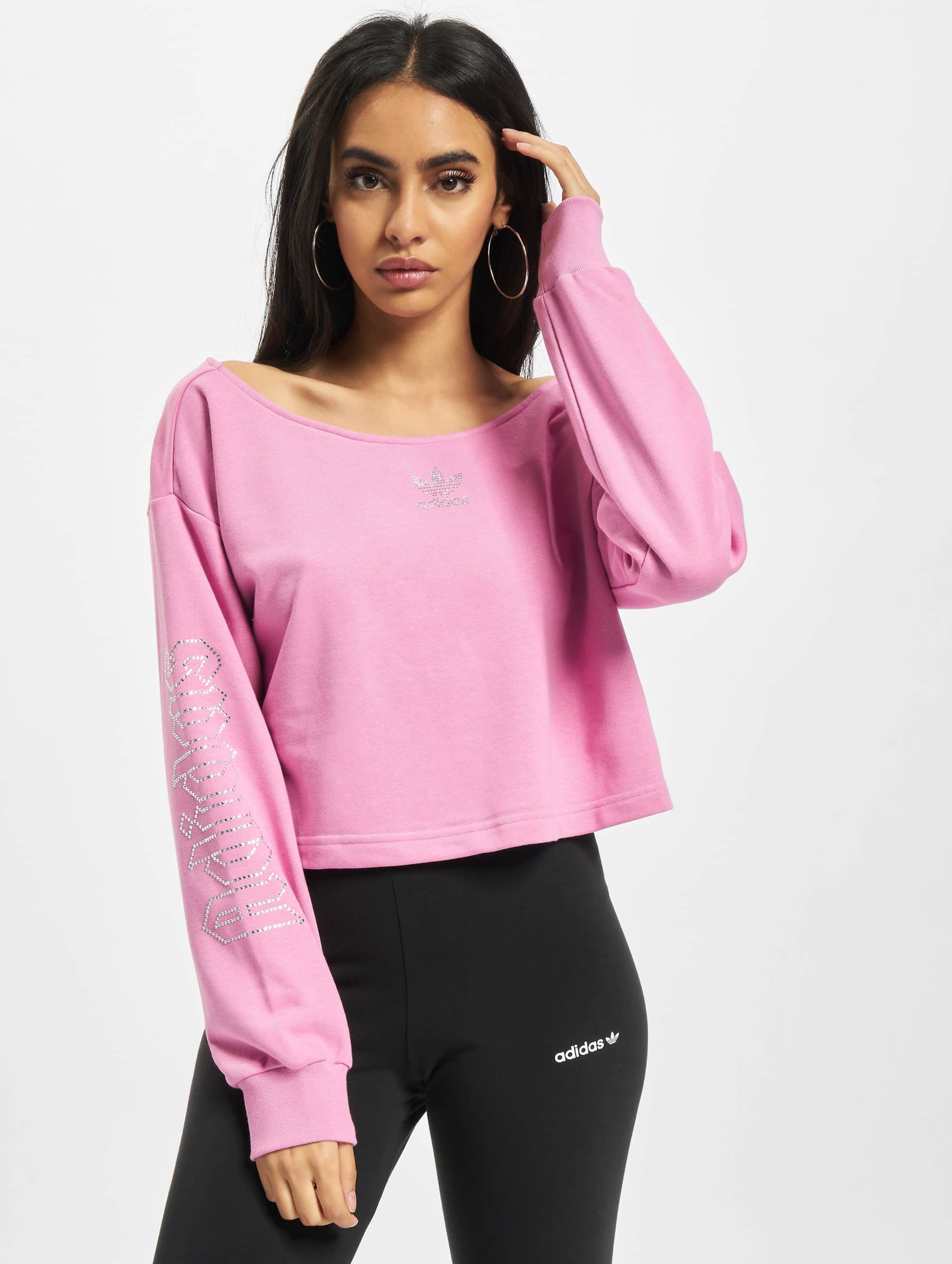 adidas Originals Adidas Slouchy Crew Sweatshirt Vrouwen op kleur roze, Maat 34