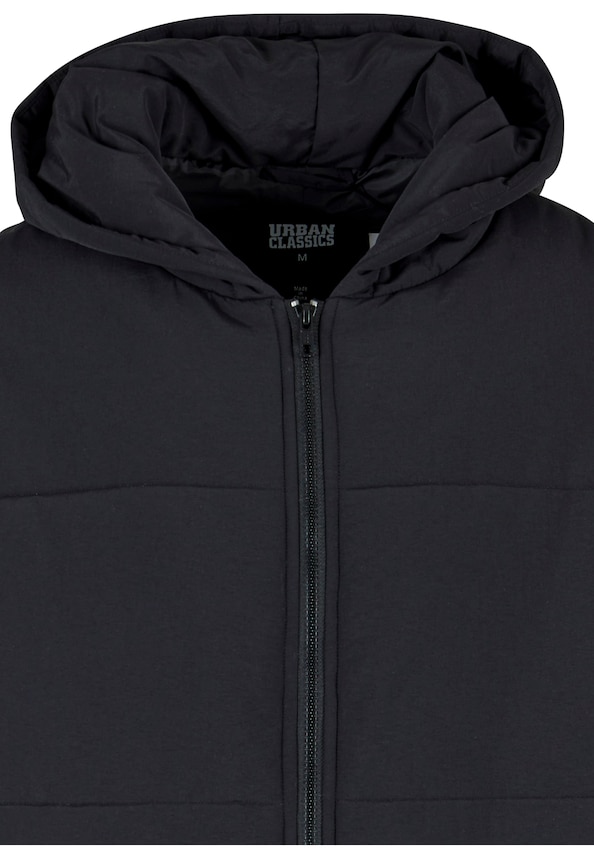Hooded Block Puffer Jacket-5