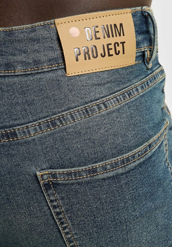 Denim Project Dpsync Denim Shorts Vintage Blue-5