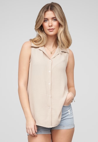 Top with button placket