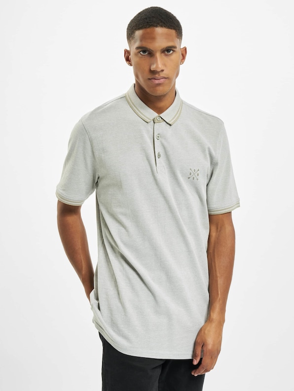 Only & Sons onsStan Life Fitted Noos Polo Shirt Seagrass/Detail-2