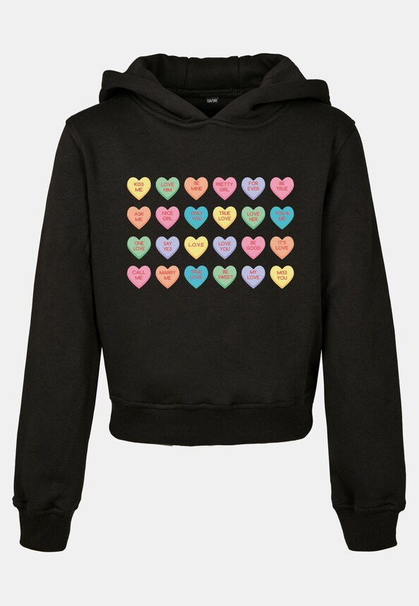 Kids Sweet Heart Candy Cropped -0