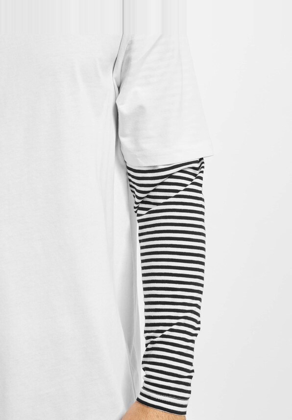Oversized Double Layer Striped Tall -2