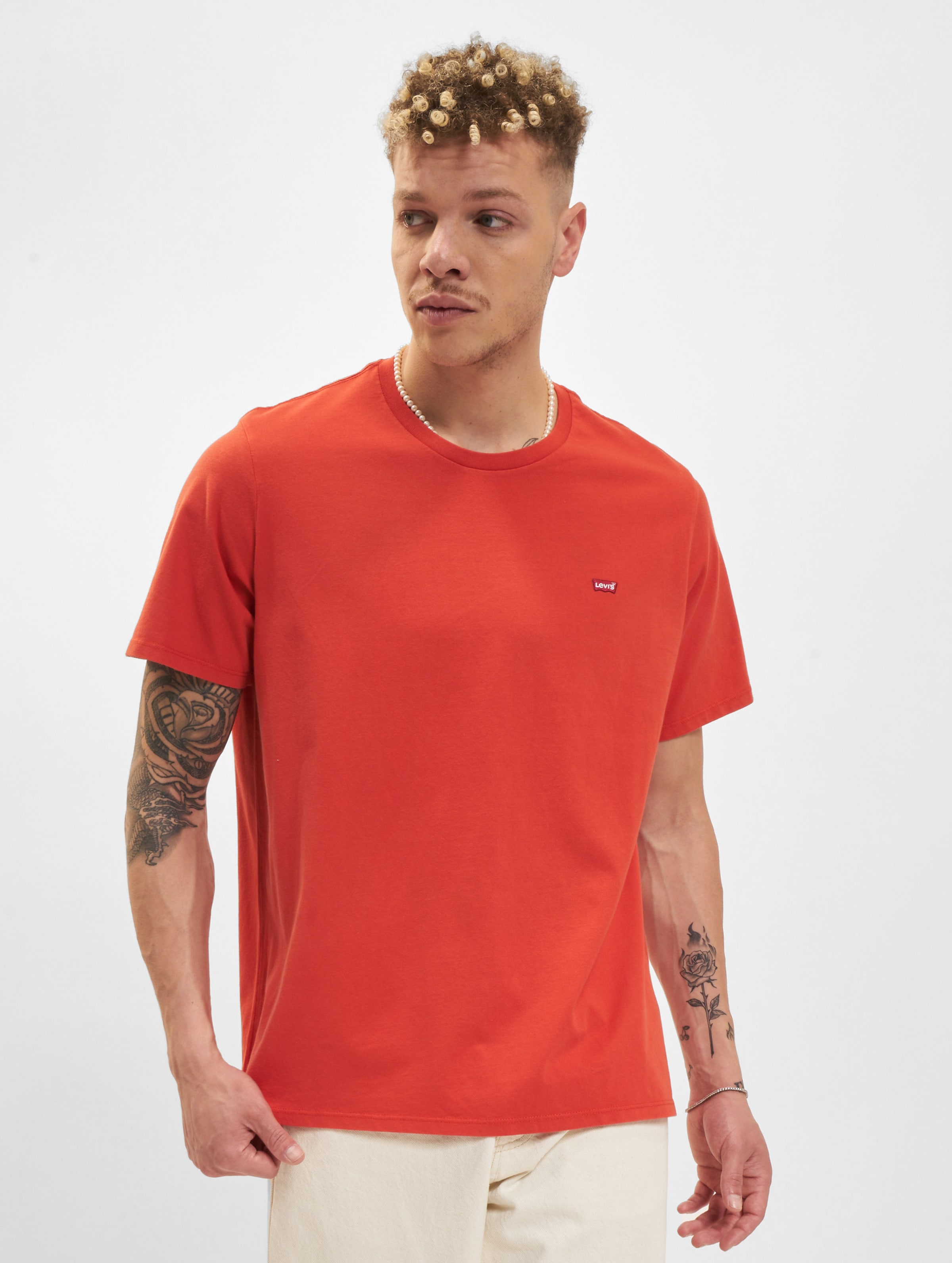 Levi's Levis Original T-Shirt Mannen op kleur rood, Maat S