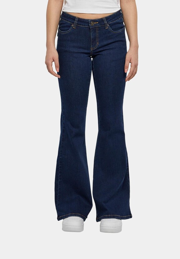 Ladies Organic Low Waist Flared Denim-2