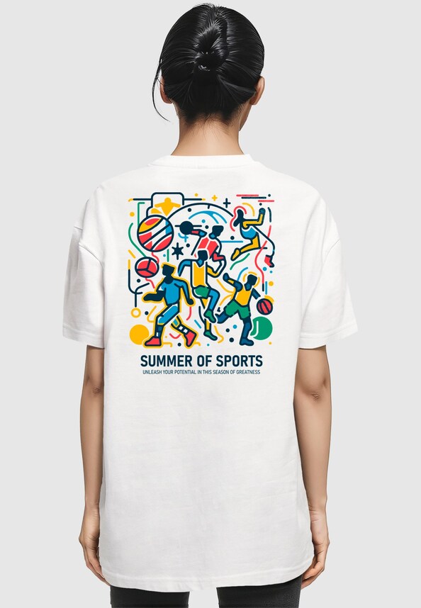 Ladies Summer Of Sports b Oversized Tee-1