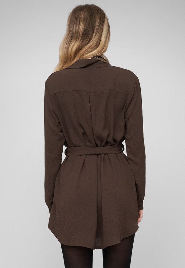 Longsleeve Dress with tie-belt-1