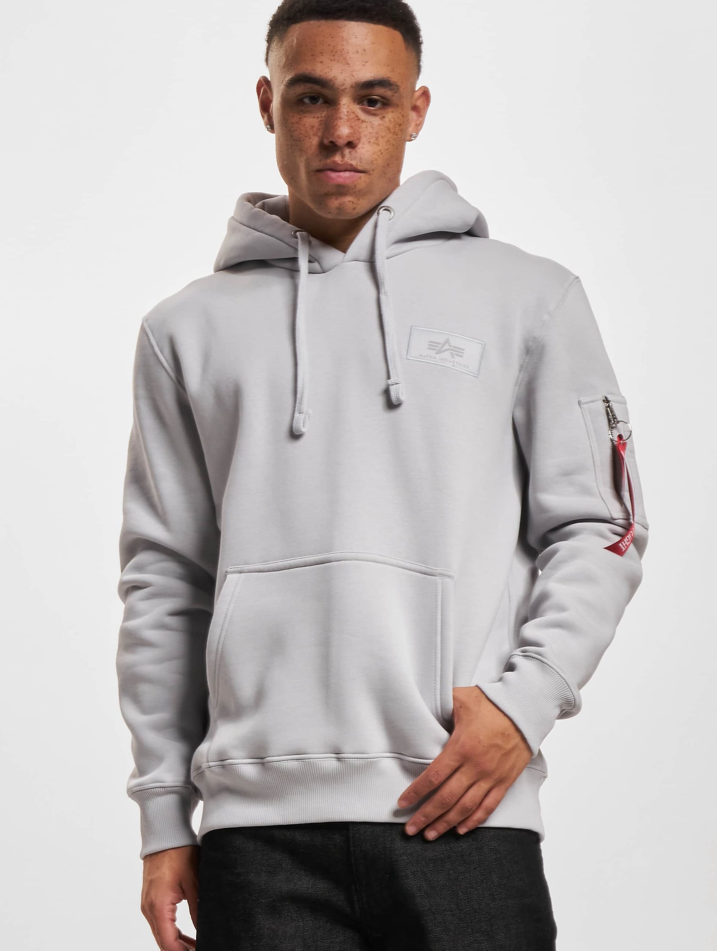 Alpha industries hot sale grey hoodie