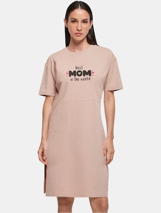Ladies Mothers Day - Best Mom In The World Organic Oversized Slit 