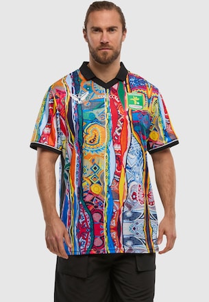 POLO NECK SOCCER TEAM JERSEY COLOR BLOCK