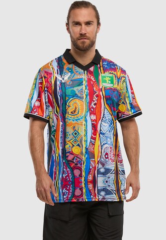 POLO NECK SOCCER TEAM JERSEY COLOR BLOCK