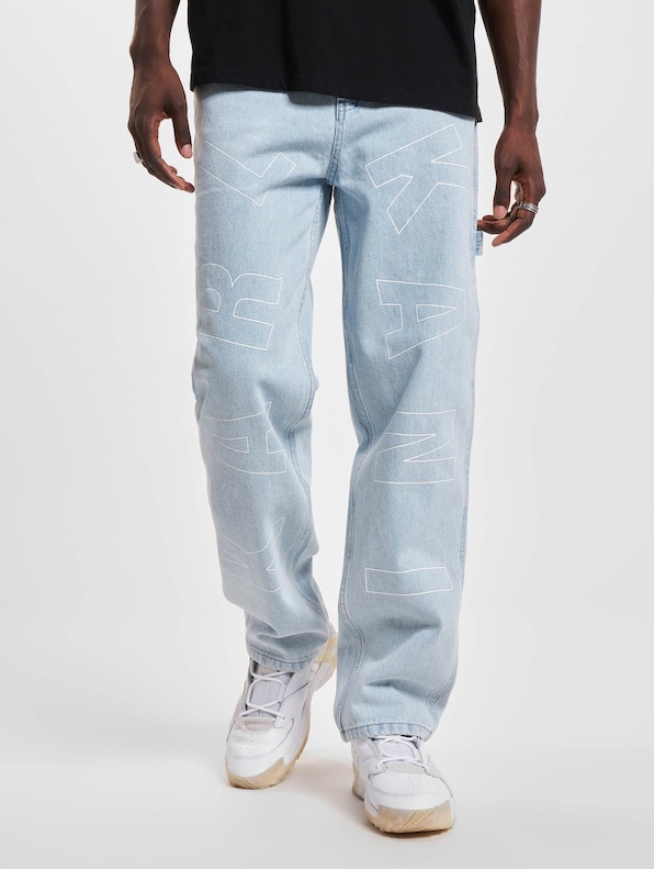 KK Og Baggy Workwear Logo Print Denim-0