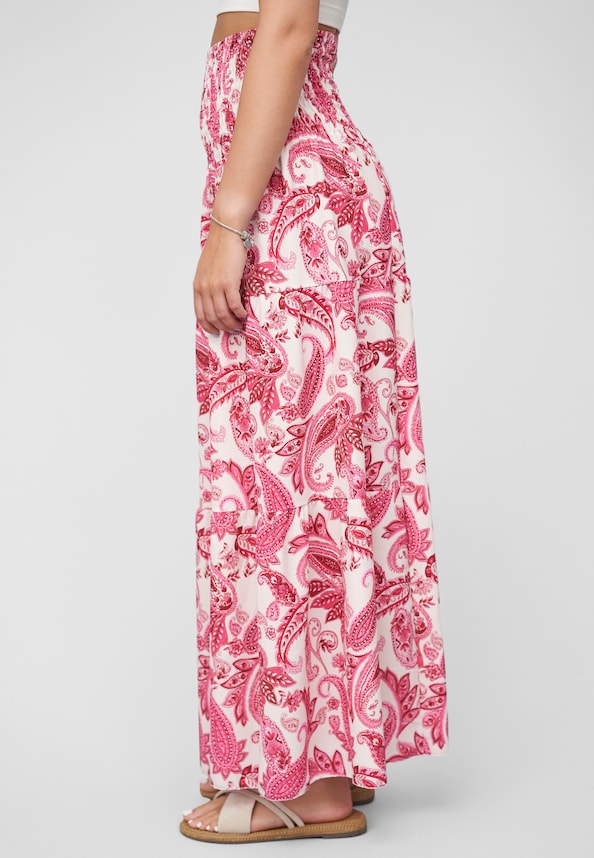 Maxi Skirt with paisley print-2