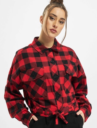 Ladies Short Oversized Check