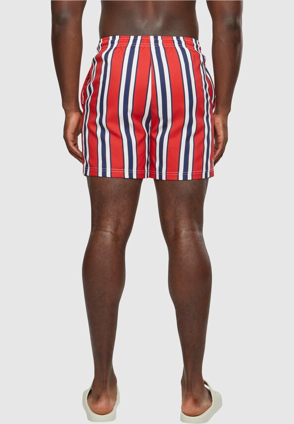 Retro Striped Swim Shorts-1