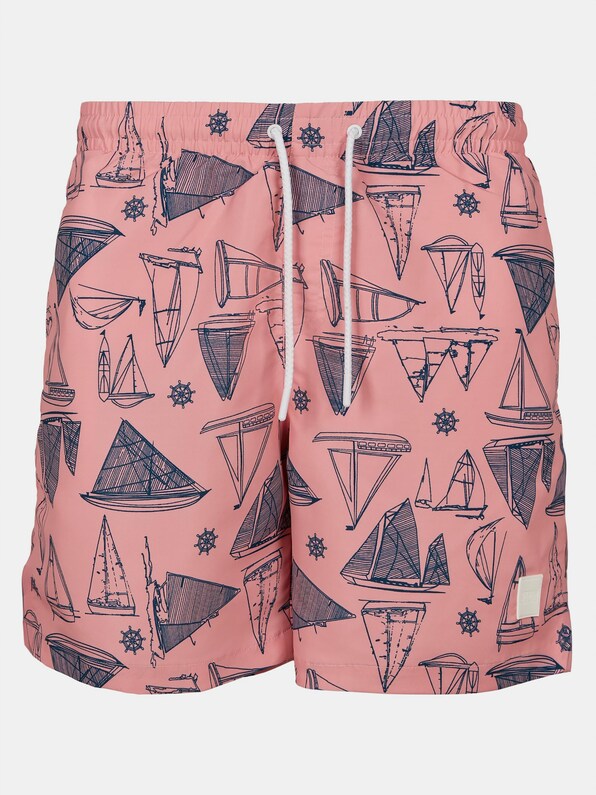 Urban Classics Pattern  Swim Trunks-6