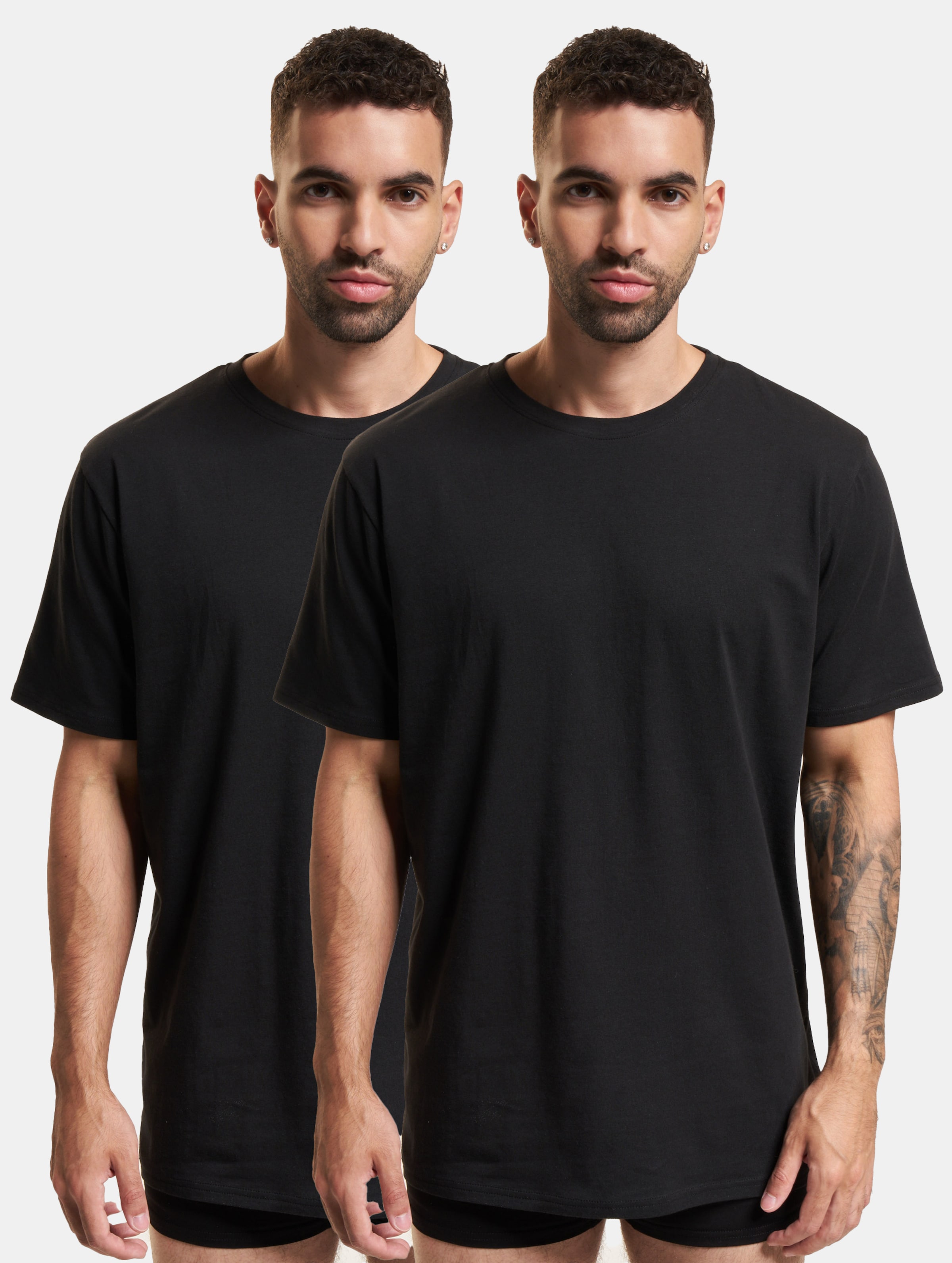 Tommy Hilfiger 2 Pack T-Shirts Männer,Unisex op kleur zwart, Maat L