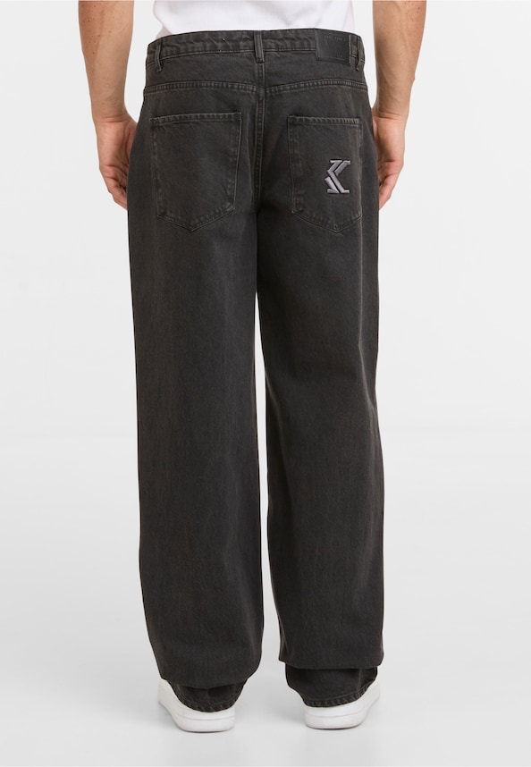 OG K Washed Straight Leg Jeans-1