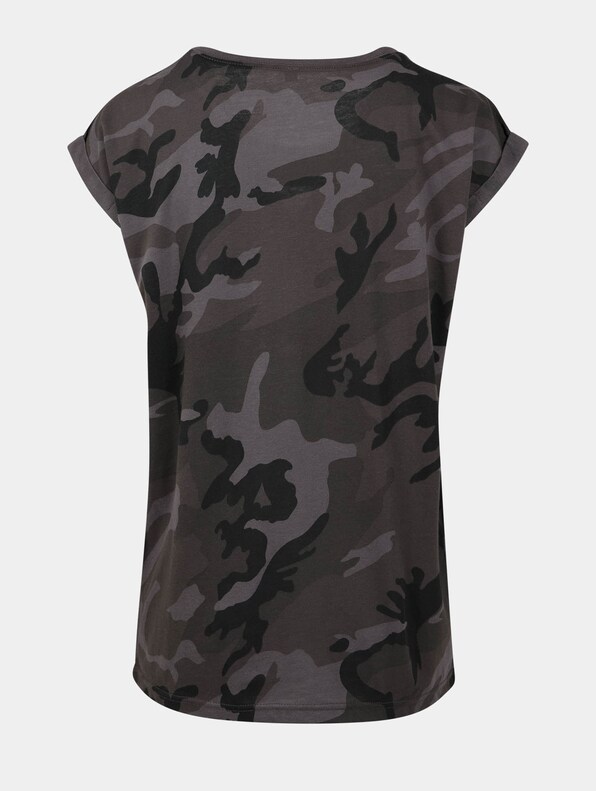 Ladies Extended Shoulder Camo Tee-1