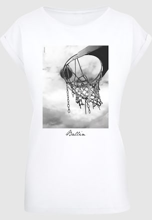 Ladies Ballin 2.0 Extended Shoulder Tee