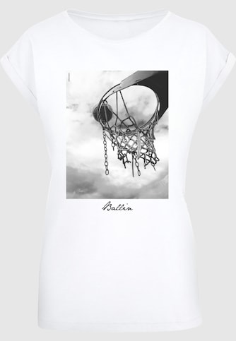 Ladies Ballin 2.0 Extended Shoulder Tee
