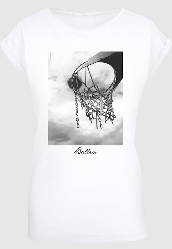 Ladies Ballin 2.0 Extended Shoulder Tee-0