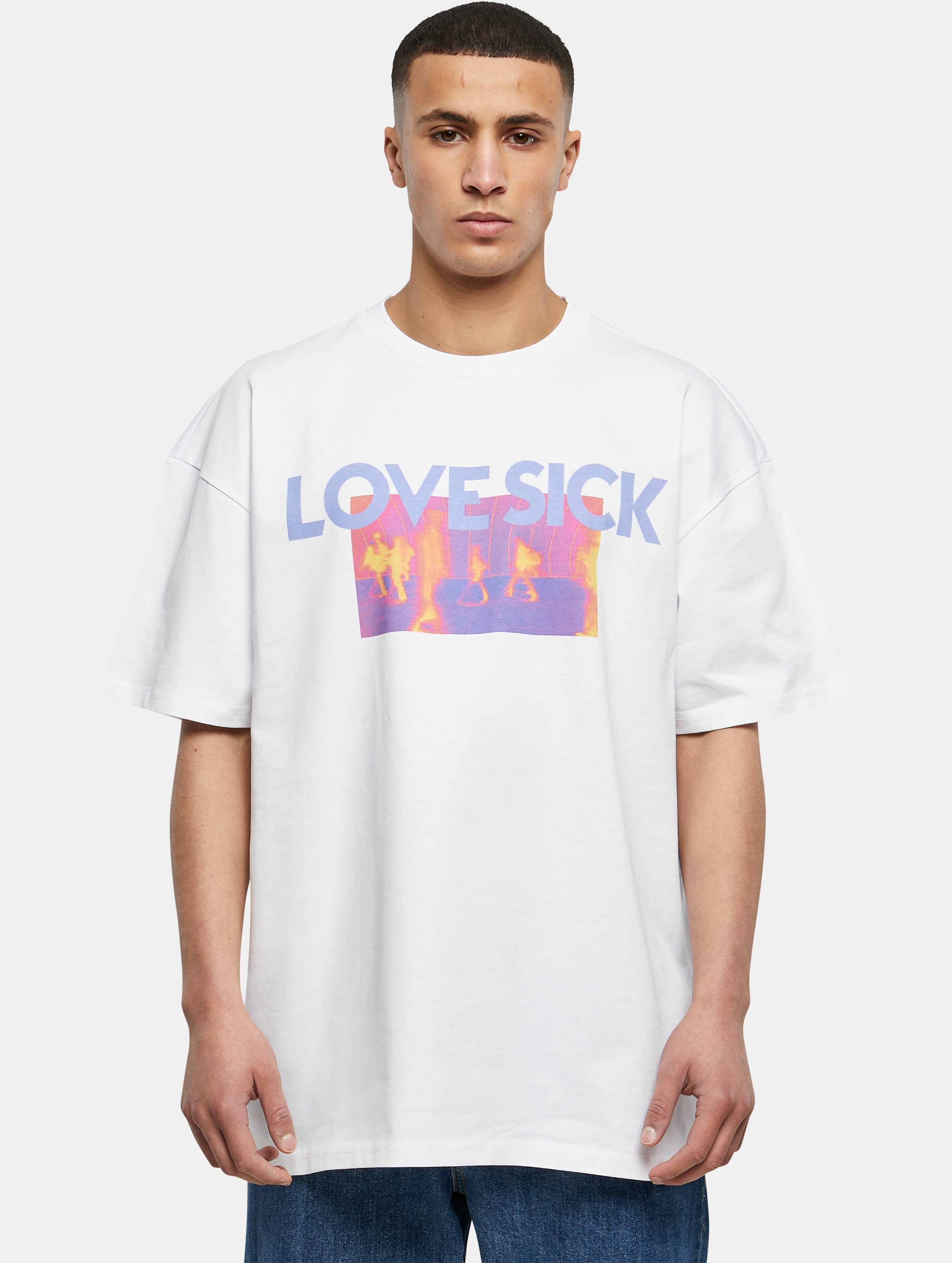 9N1M SENSE LOVESICK T-Shirt Männer,Unisex op kleur wit, Maat L