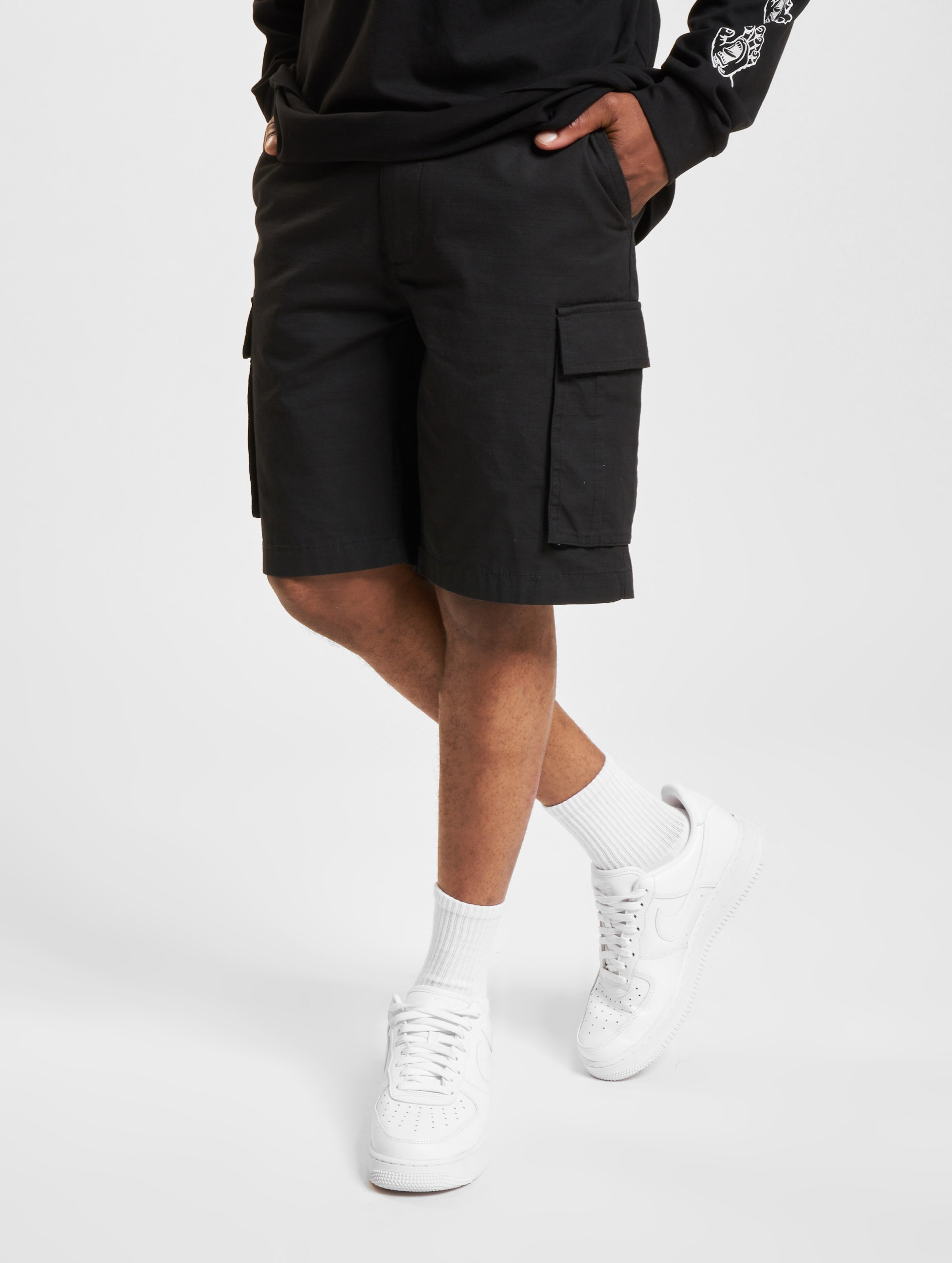 Santa Cruz Gauntlet Shorts Männer,Unisex op kleur zwart, Maat 28