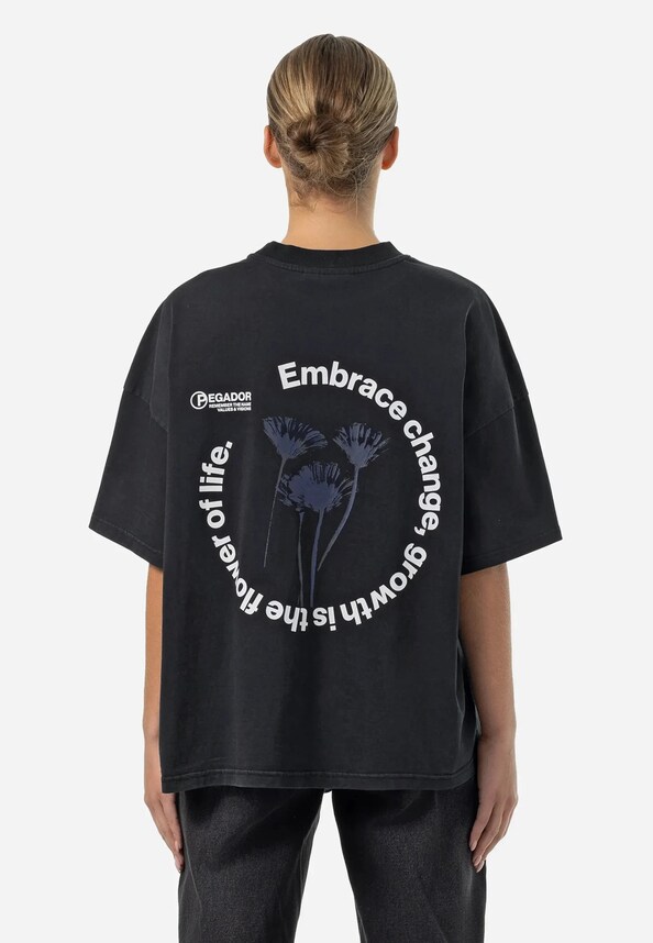 PEGADOR Roya Heavy Oversized T-Shirts-0