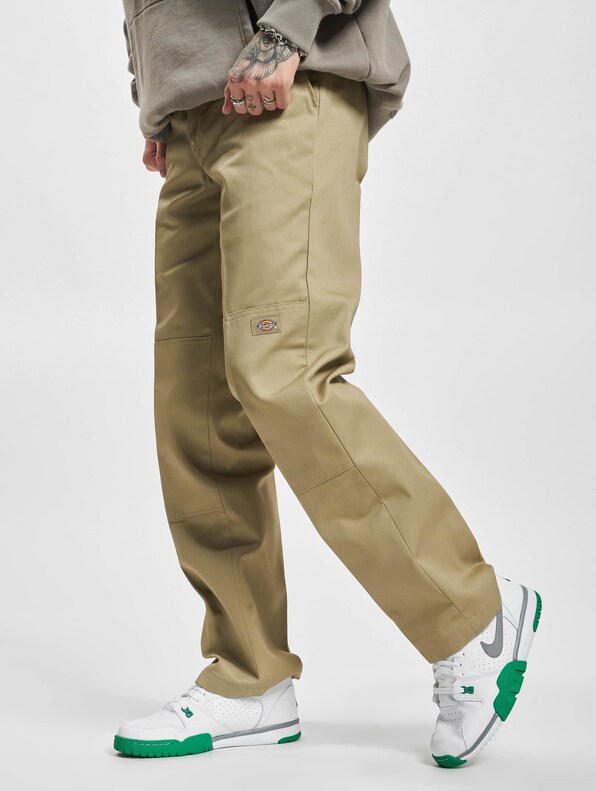 Dickies SLIM STRAIGHT DOUBLE KNEE - Trousers - khaki/beige