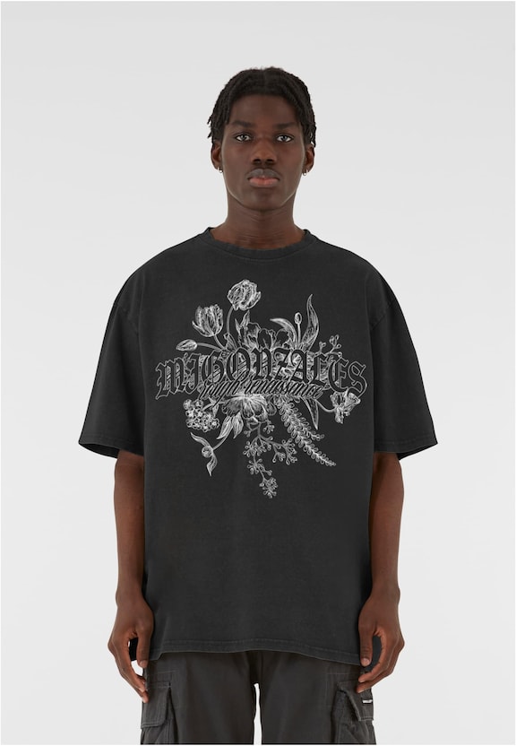 MJG Heavy Oversized Acid Washed Tee - Renaissance Bloom-0