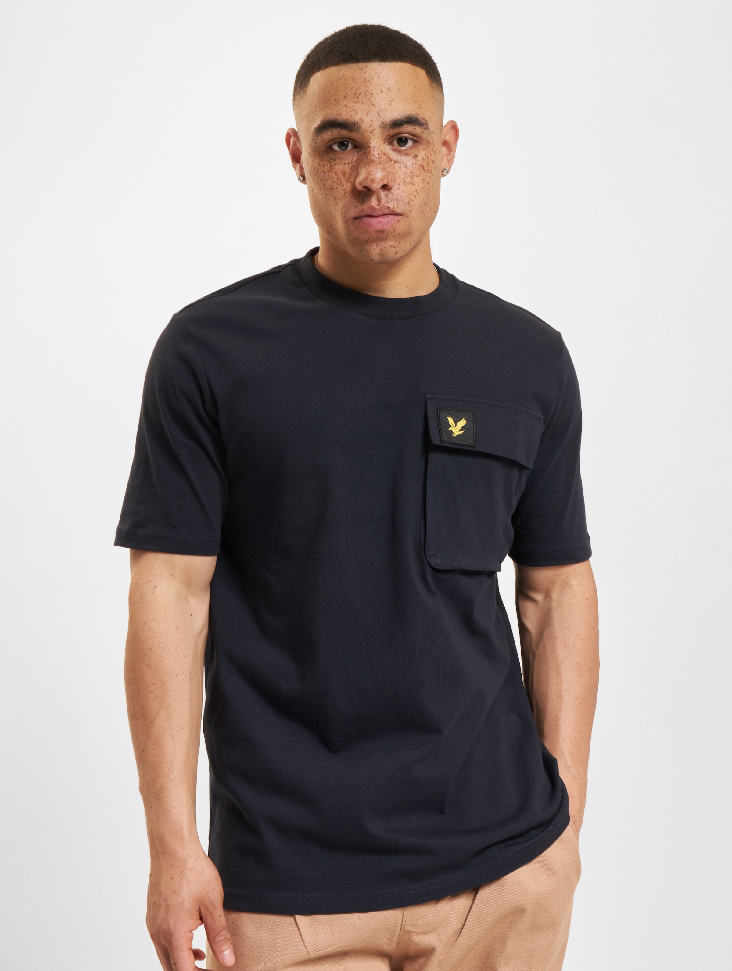 Lyle & Scott Pocket T-Shirt Männer,Unisex op kleur zwart, Maat S