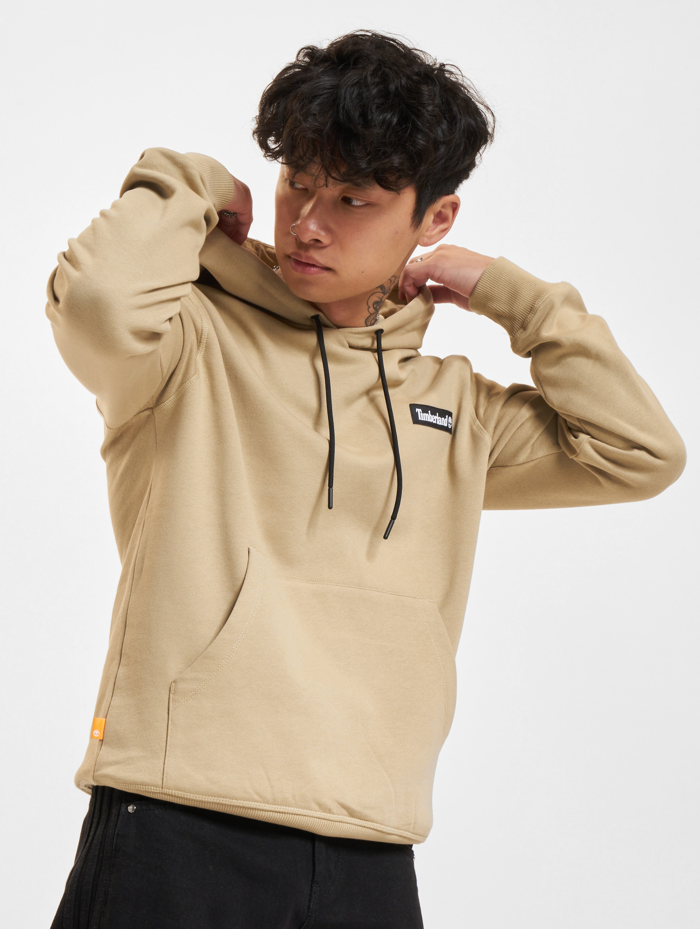 Timberland Badge Hoodie Männer,Unisex op kleur beige, Maat S