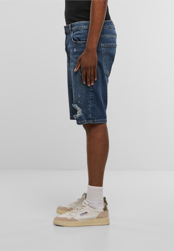 Leonardo Ripped Slim Fit Shorts-2