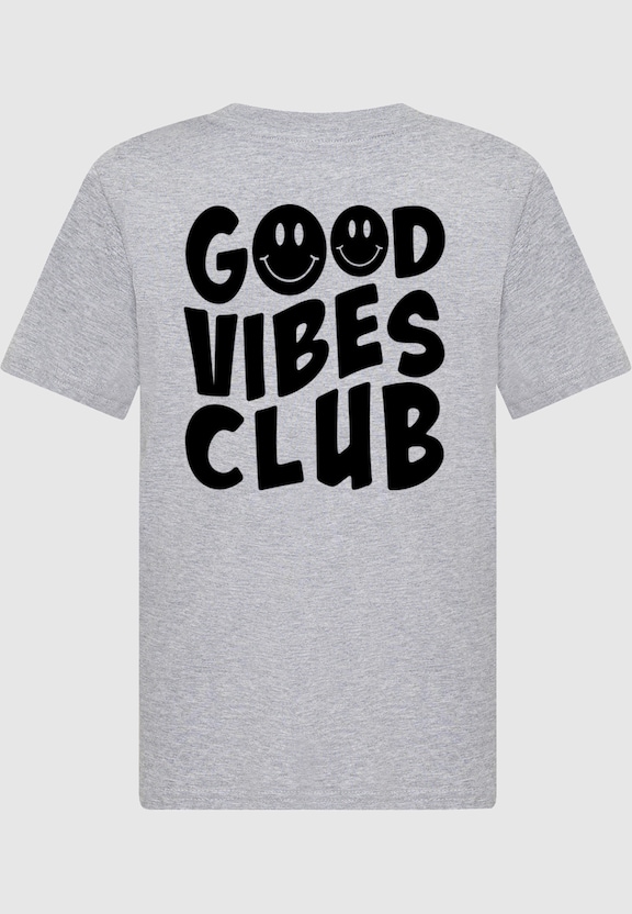 Kids Good Vibes Club Front for Light -  Basic Tee-3