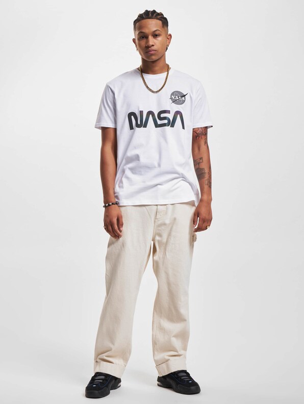 Alpha Industries NASA Rainbow Reflective T-Shirt-5