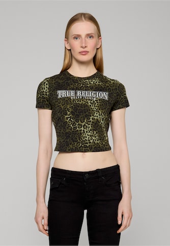 LEOPARD CRYSTALS  SS BABY TEE