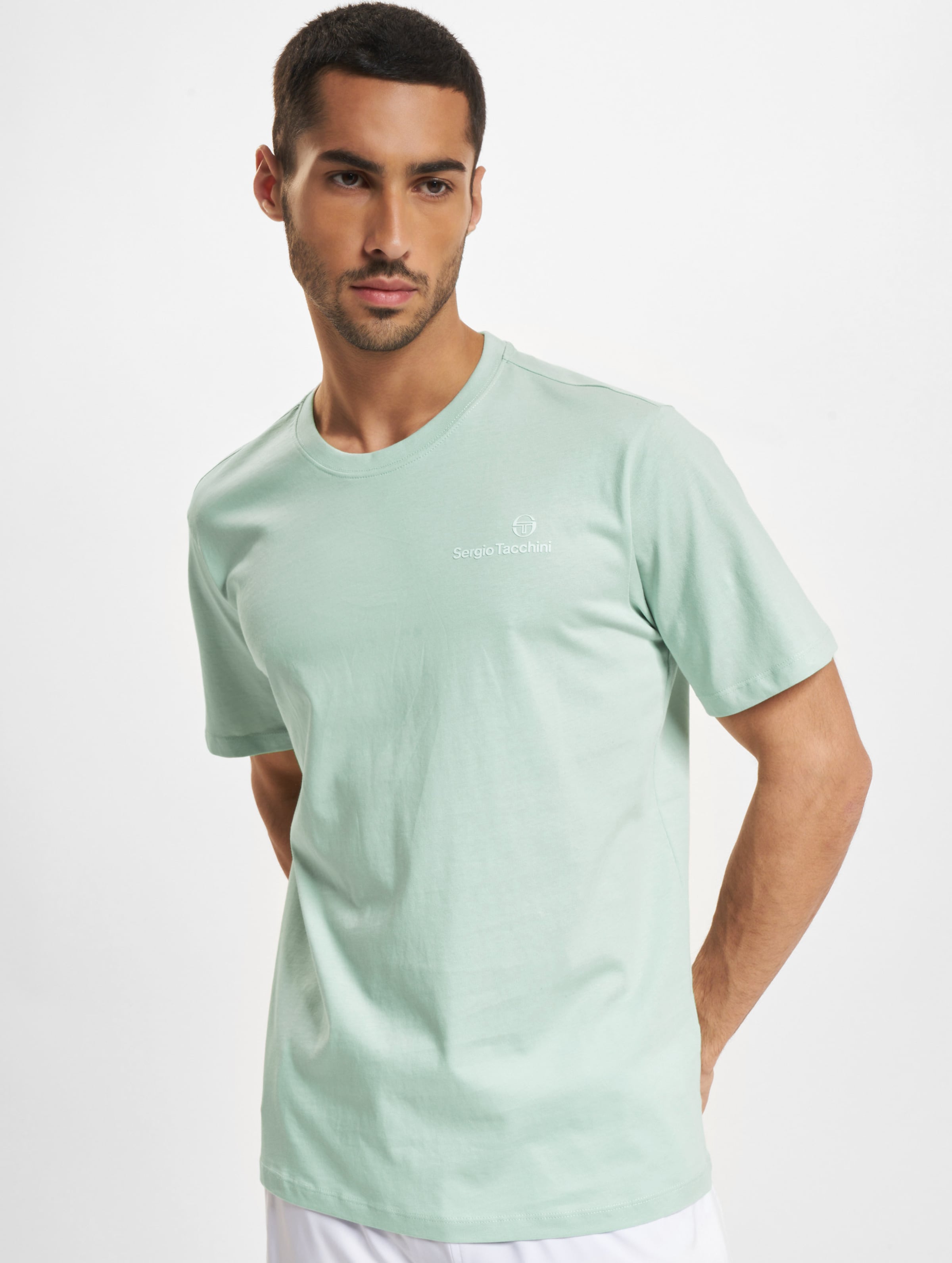Sergio Tacchini Bold Co T-Shirt Mannen op kleur groen, Maat XL